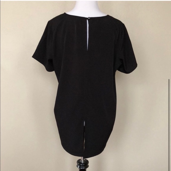 Pleione Split Back Black Blouse - Picture 3 of 6